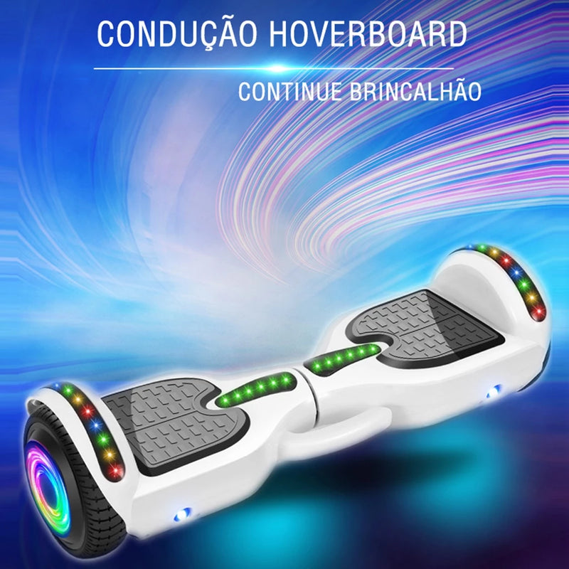 Hoverboard Overboard Infantil Skate Elétrico 6.5"  Led Bluetooth Bateria De Grande Capacidade Motor Brushless