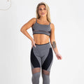 Conjunto Feminino Calça Legging e Top Roupa Fitness Leg Tope