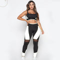 Conjunto Feminino Calça Legging e Top Roupa Fitness Leg Tope