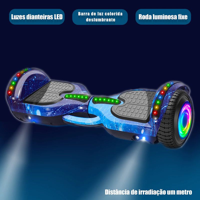 Hoverboard Overboard Infantil Skate Elétrico 6.5"  Led Bluetooth Bateria De Grande Capacidade Motor Brushless