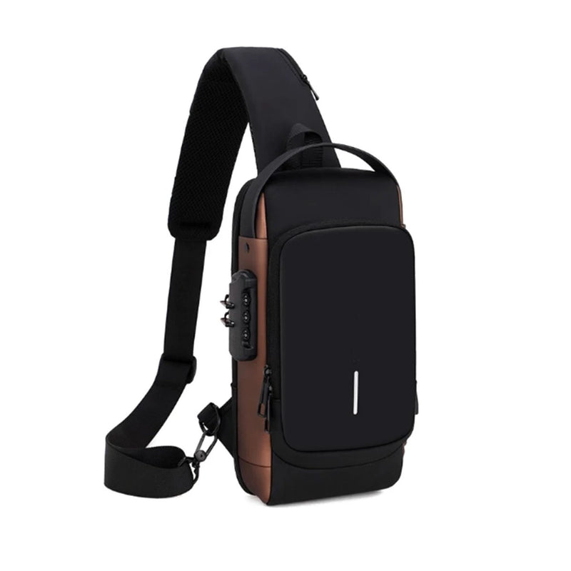 Pochete Masculina bag transversal shoulder bolsa unisex academia passeio com senha