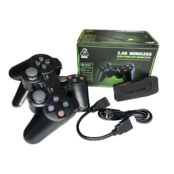 Video game Stick 4K Com 15000 Jogos 64gb 2 Controles Sem Fio Console Portatil Jogos Retro Video Game