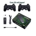 Video game Stick 4K Com 15000 Jogos 64gb 2 Controles Sem Fio Console Portatil Jogos Retro Video Game