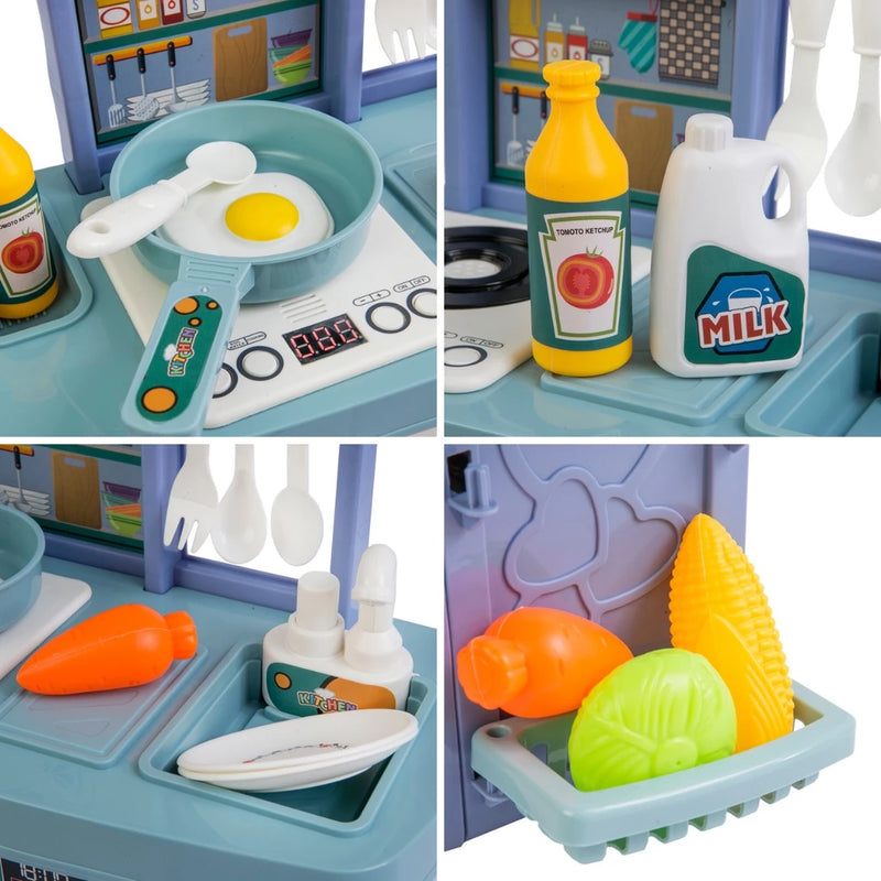 Kit Cozinha De Brinquedo Infantil Completa Solta Água E Som